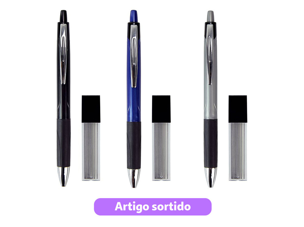 LAPISEIRA AUCHAN COM 12 MINAS 0.7MM CORES SORTIDAS