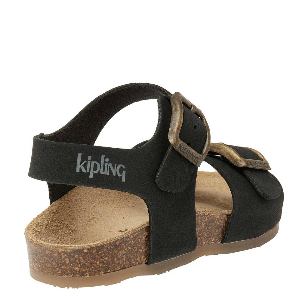 Kipling Sunset 1nubuck sandalen zwart