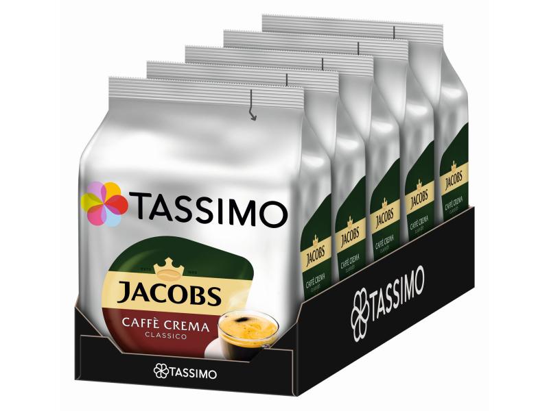 TASSIMO Kaffeekapseln T DISC Jacobs Caffè Crema 80 Portione Tassimo Crema Classico Kaffee Pads