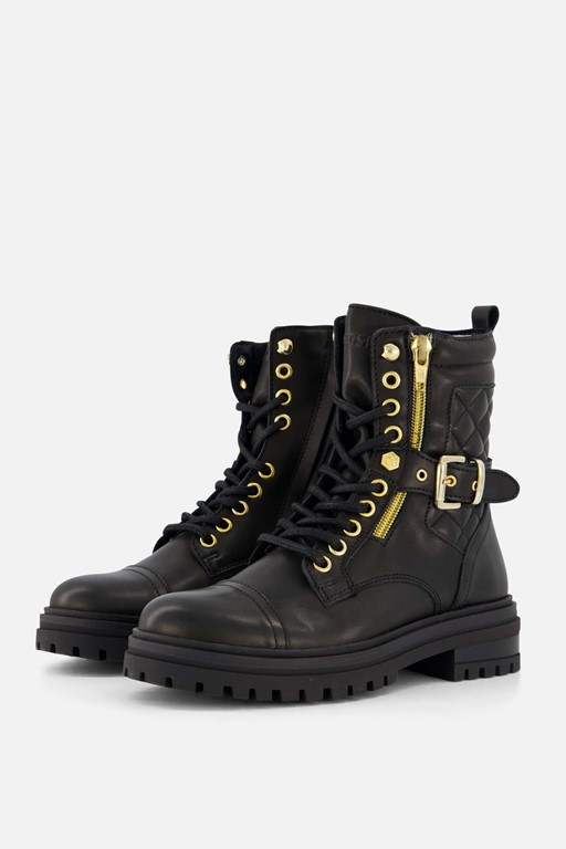 Giga Veterboots zwart Leer