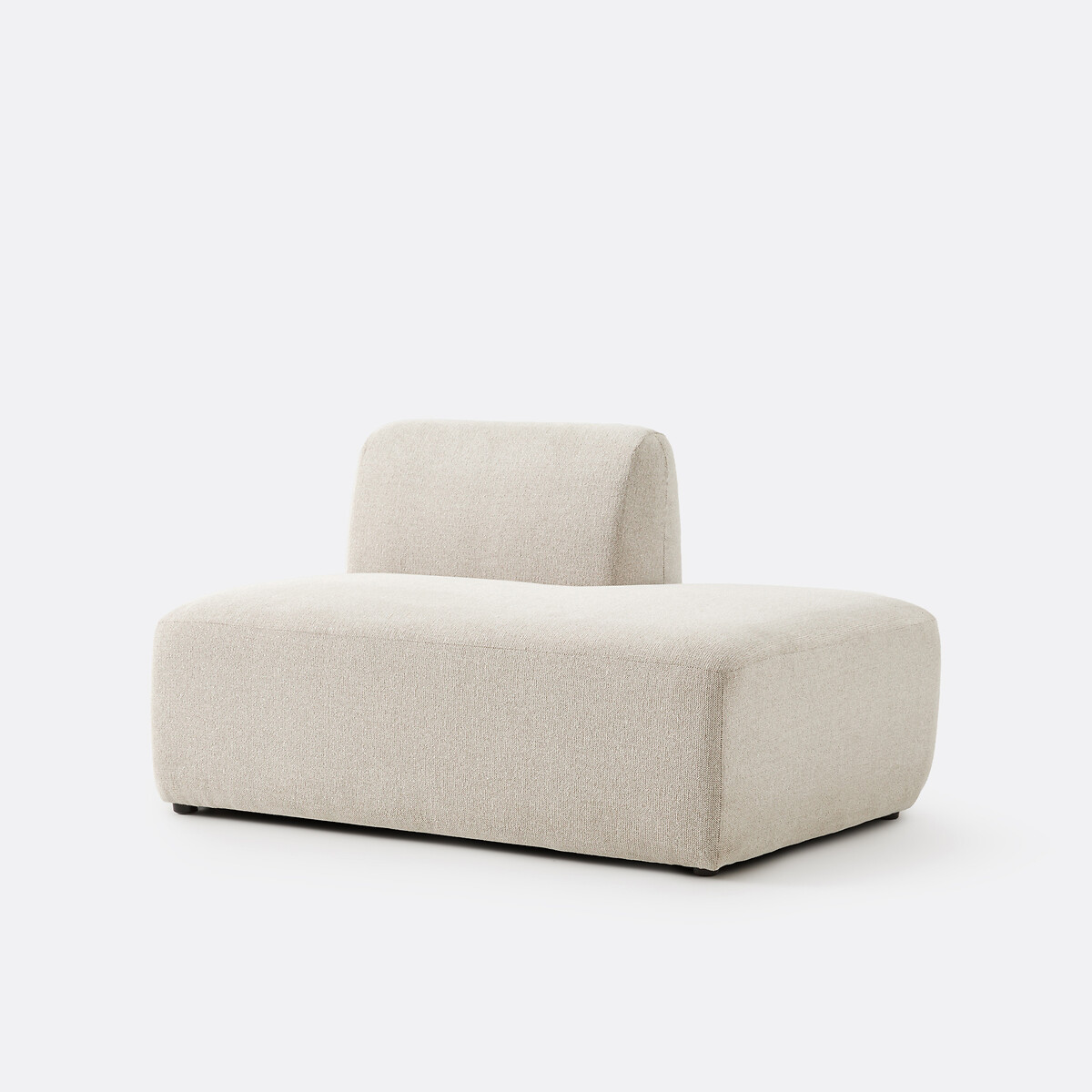 LA REDOUTE INTERIEURS<br>Recamière modular reta, tecido estruturado, Jaspe
