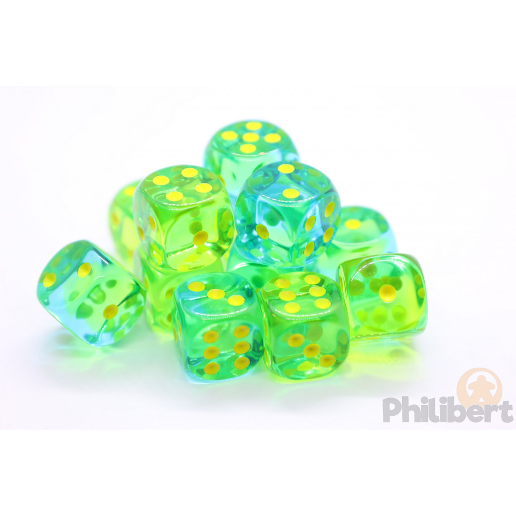 Set de 12 Dés 6 Faces Chessex Gemini