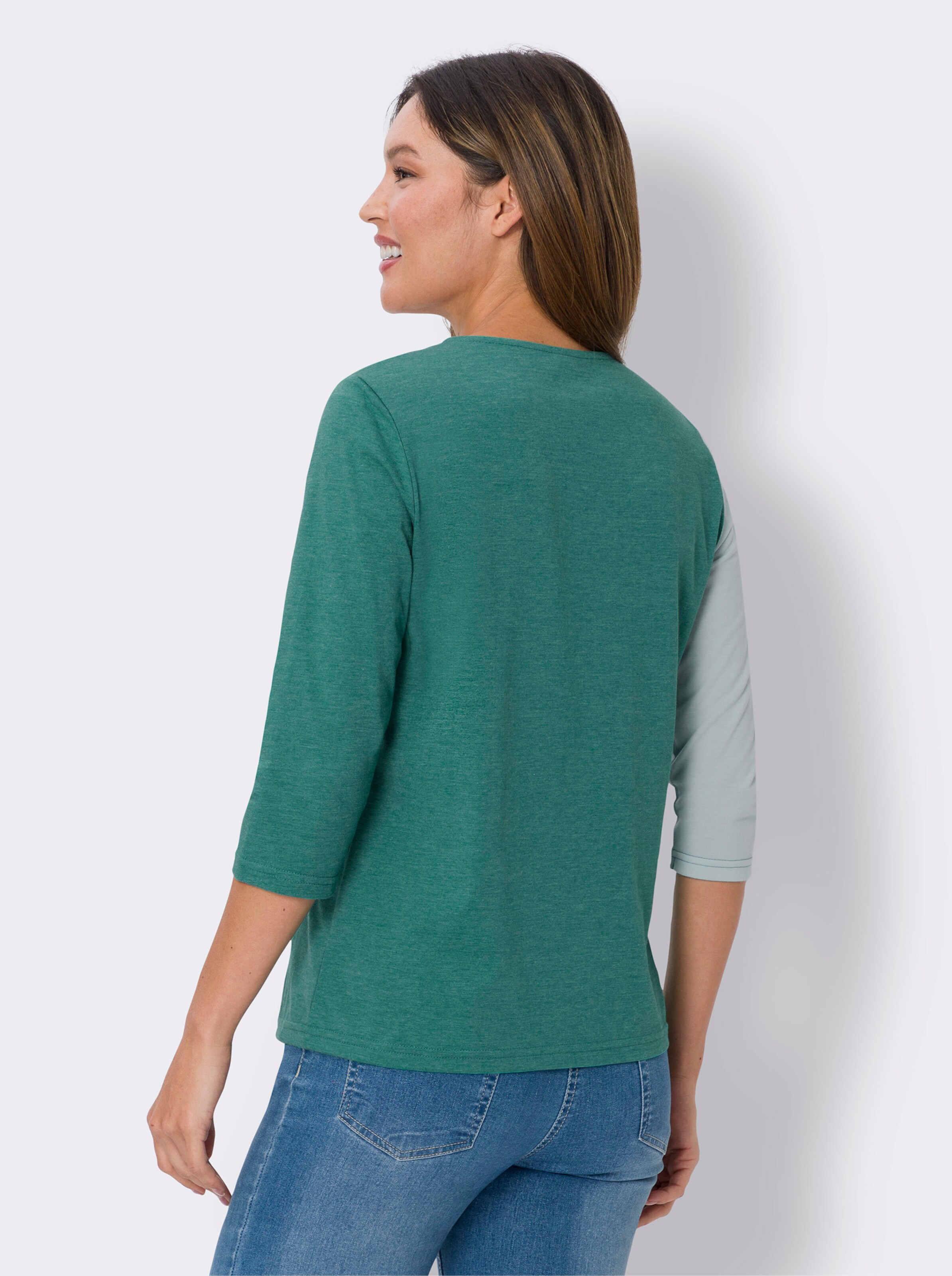 34-Arm-Shirt in Patch-Optik