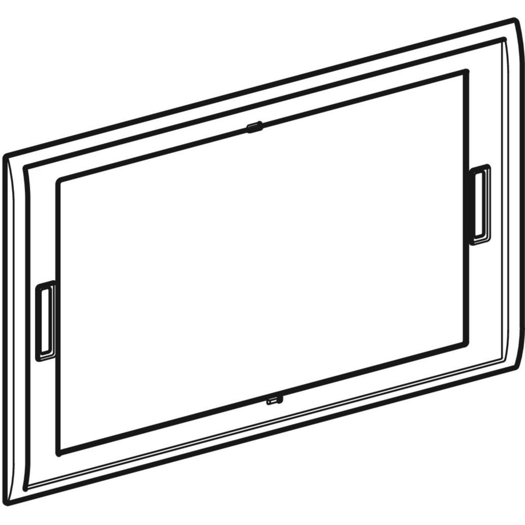 Geberit Sigma70 afdekraam bedieningsplaat glanzend chroom
