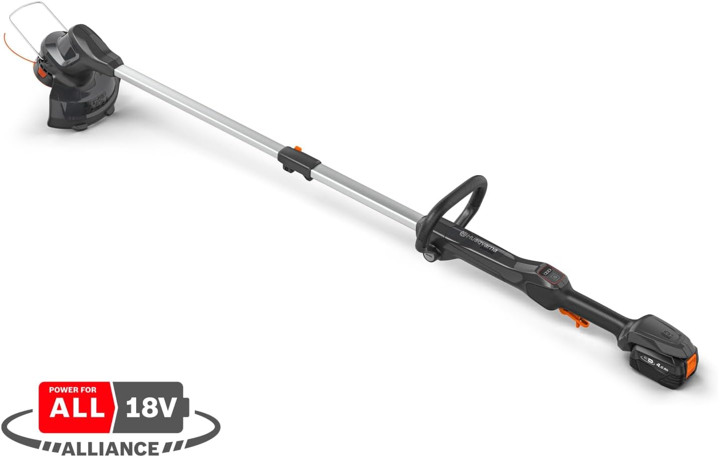 Husqvarna Akku Rasentrimmer Aspire T28-P4A mit 18 V 2,5Ah Akku (P4A 18-B45) und Ladegerät (P4A 18-C70), Elektrischer Rasenkantenschneider mit Faden, Freischneider
