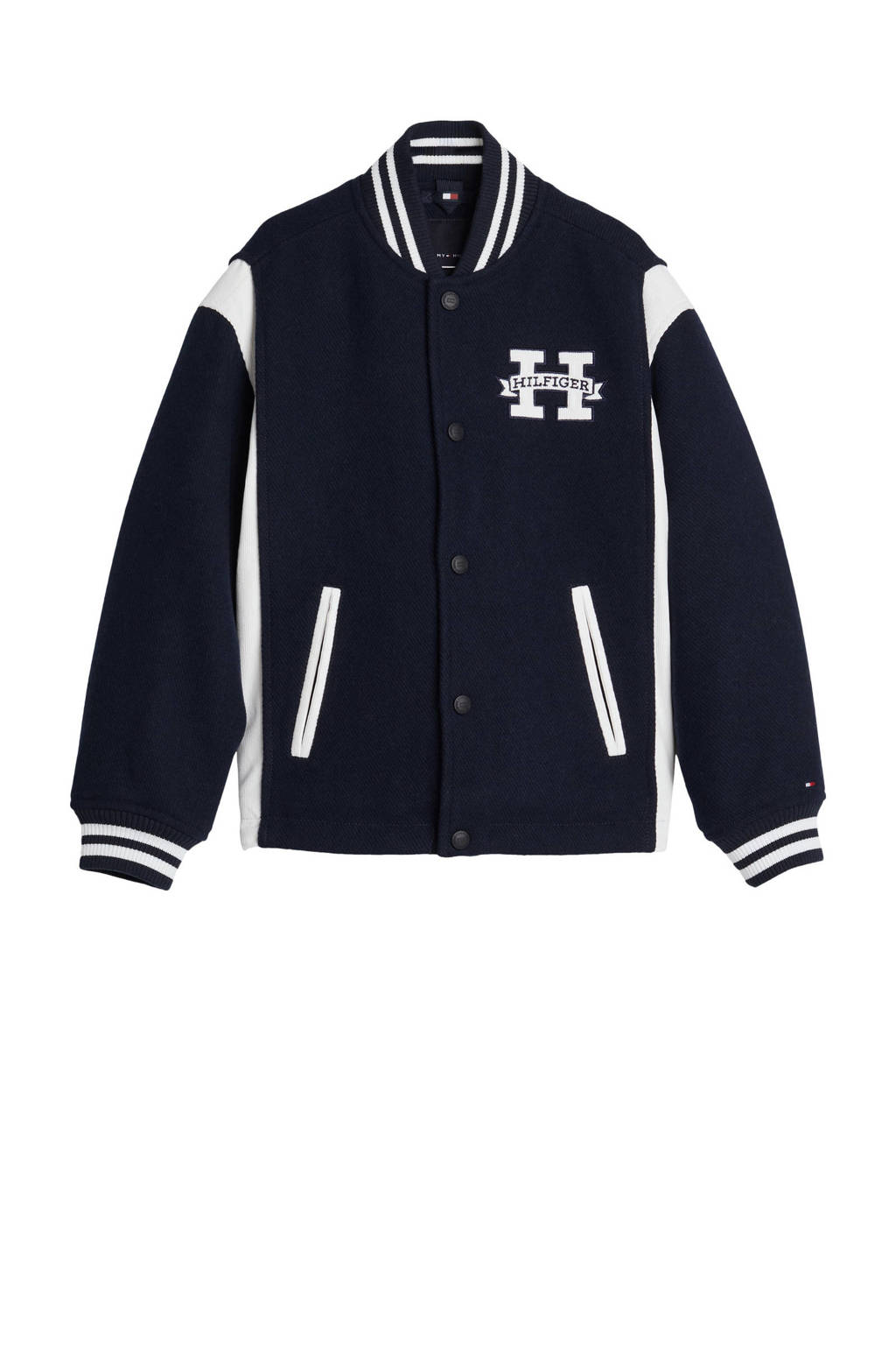 Tommy Hilfiger baseball jacket donkerblauw/wit