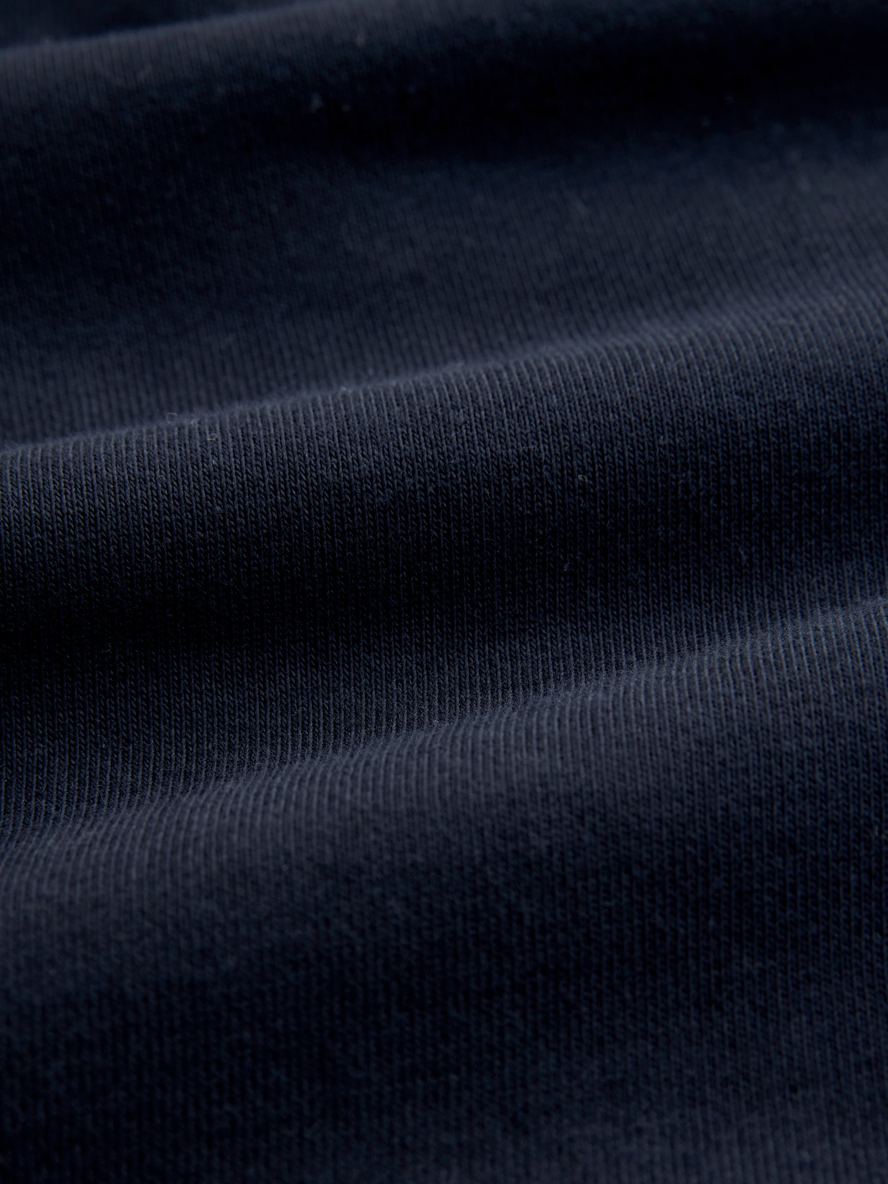 Donkerblauw - Polo-top - Sweatshirt van jersey met hoog katoengehalte