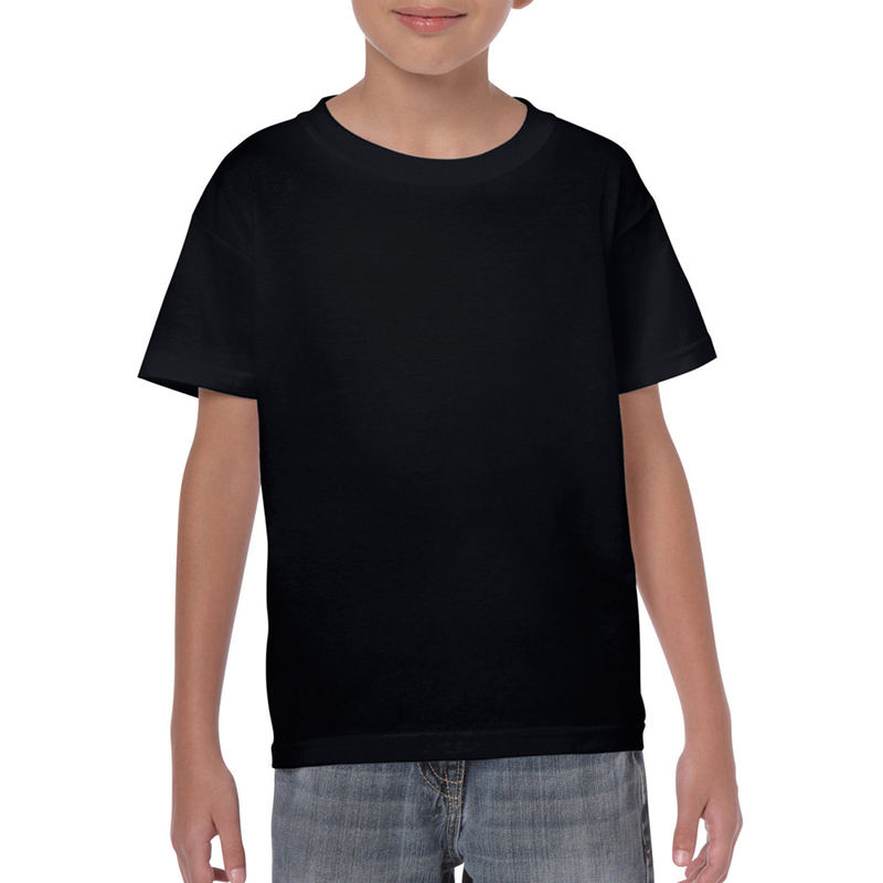 Short Manga Básica Camiseta Con Algodón Grueso Gildan