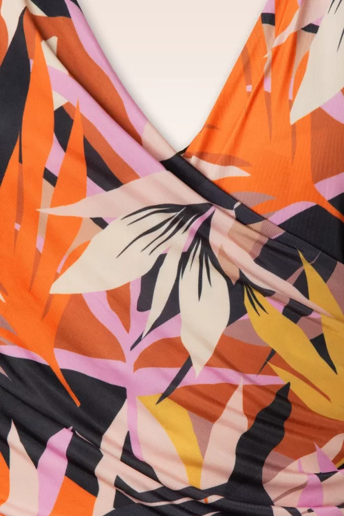 Vintage Chic for Topvintage Cassie Bamboo Print jumpsuit in multi