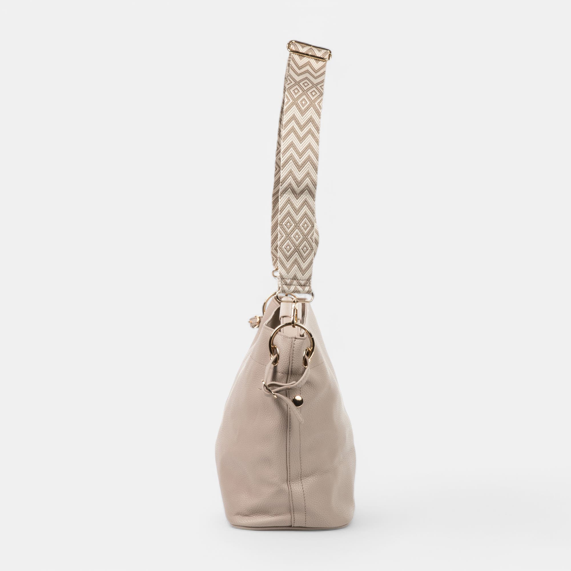 Sac de shopping beige