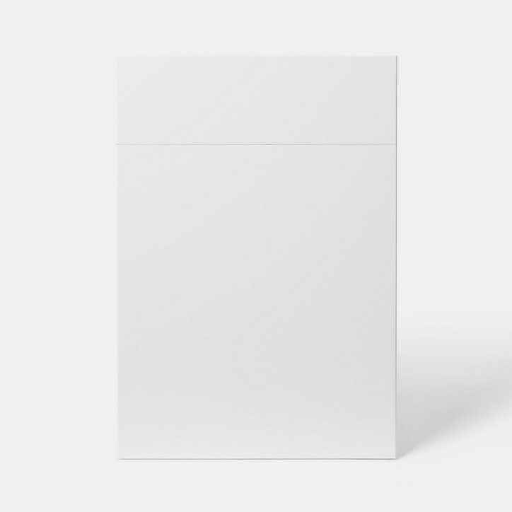 Façade de cuisine 1 porte et 1 tiroir Stevia blanc brillant l. 50 cm x H. 72 cm GoodHome