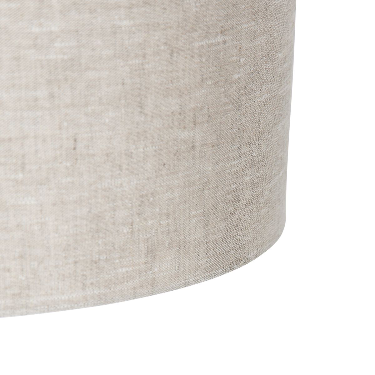 Landelijke hanglamp zwart met beige kap 50 cm - Combi 1