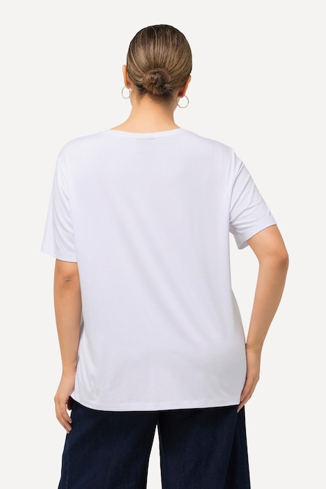 T-Shirt, Long Beach, Rundhals, Halbarm