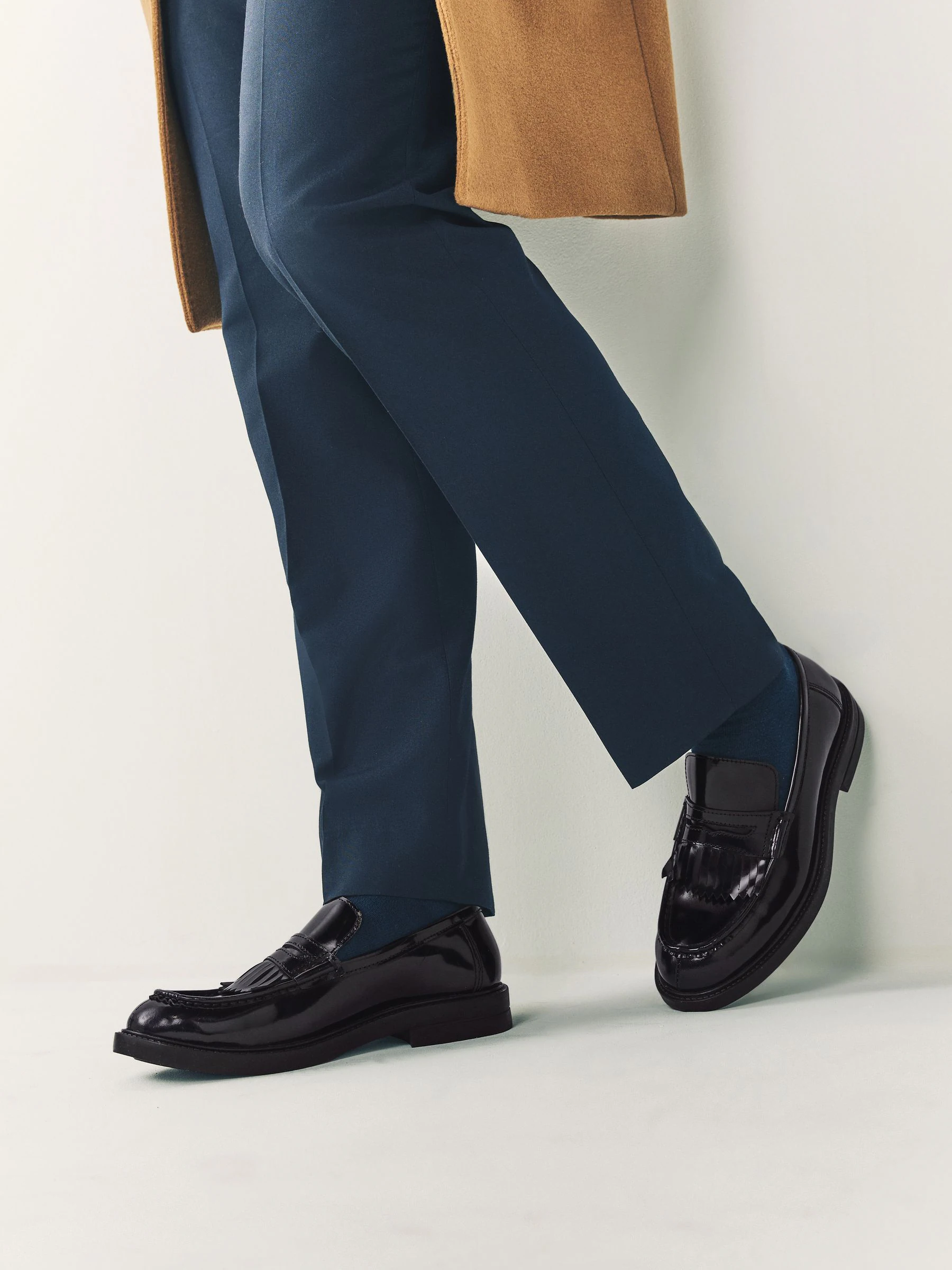 Bordeauxrood - Fringe Penny Loafers