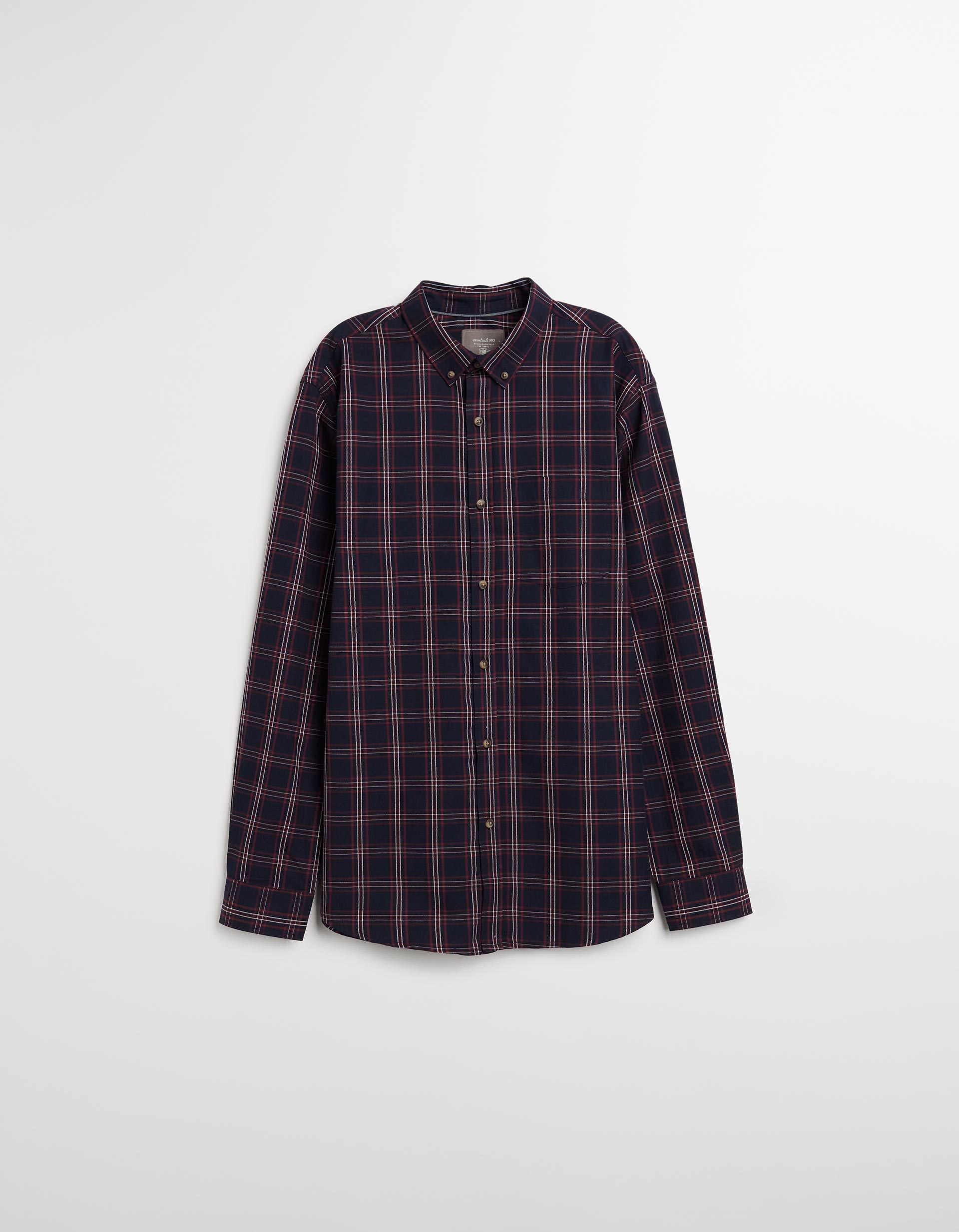 Camisa de Xadrez, Homem, Vermelho Escuro