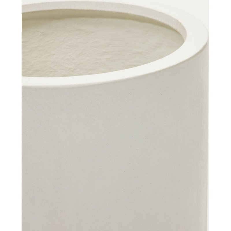 Cache-pot Aiguablava en ciment blanc Ø 42 cm