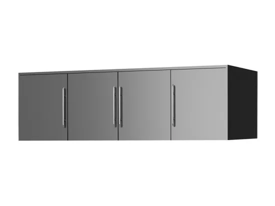 Armoire Dortivu 147, Graphite, 245x196x58cm, Portes d'armoire: Avec des charnières