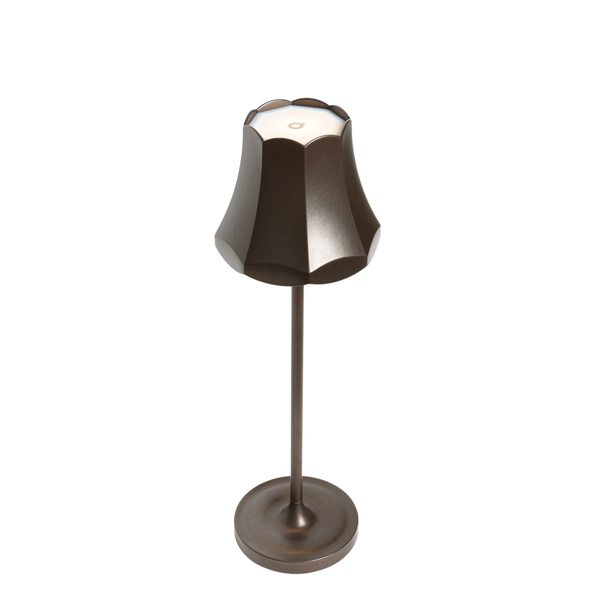 Set van 2 retro tafellampen donkerbrons oplaadbaar IP44 - Granny