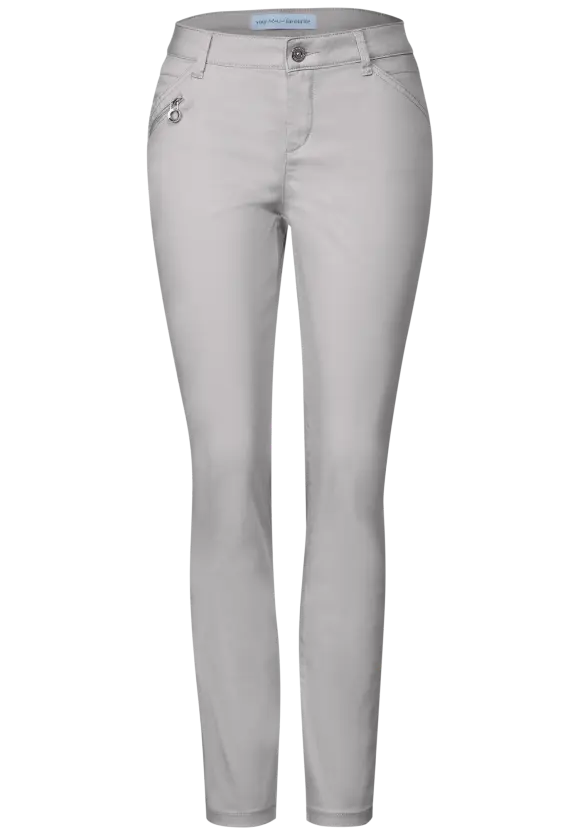 Casual Fit Hose - chalk grey