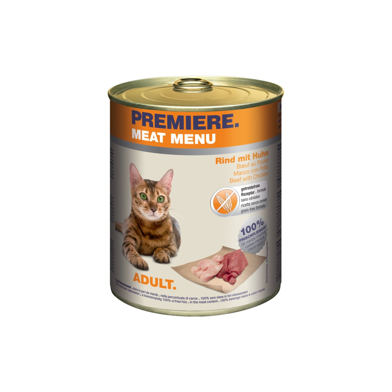 PREMIERE Meat Menu Adult Rind und Huhn 6x800 g