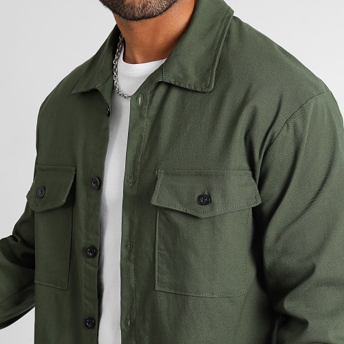 Surchemise Avec Poches 0392 Vert Kaki