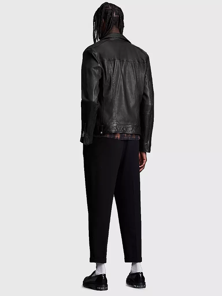 ALLSAINTS Lederjacke Milo schwarz