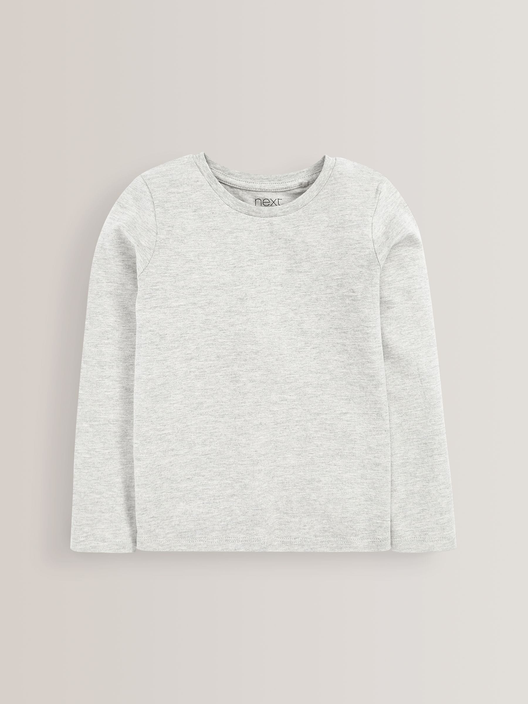Monochroom - Verpakking van 3 basis T-shirts met lange mouwen (3-16jr)