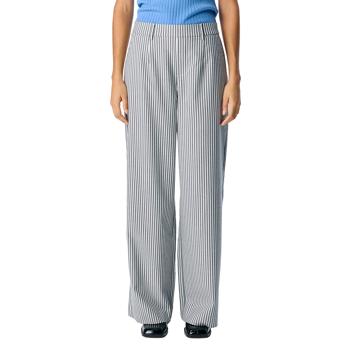 Dames Top 25021 top ls stripe structure