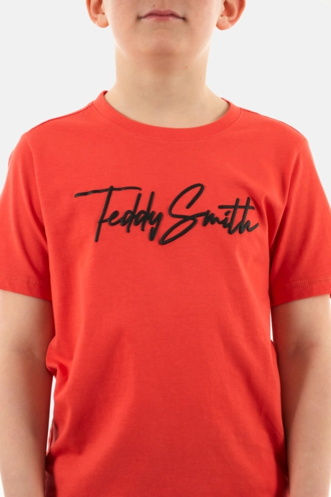 Tee shirts manches courtes teddy smith evan 707j rouge corail