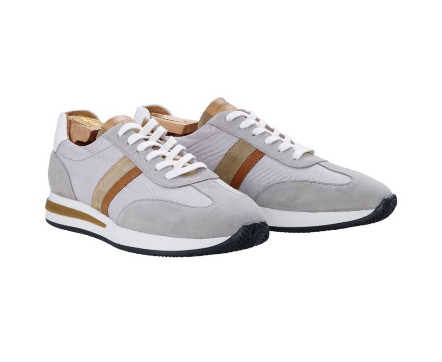 Sneakers homme Gris Clair et Beige  - KEILIRA