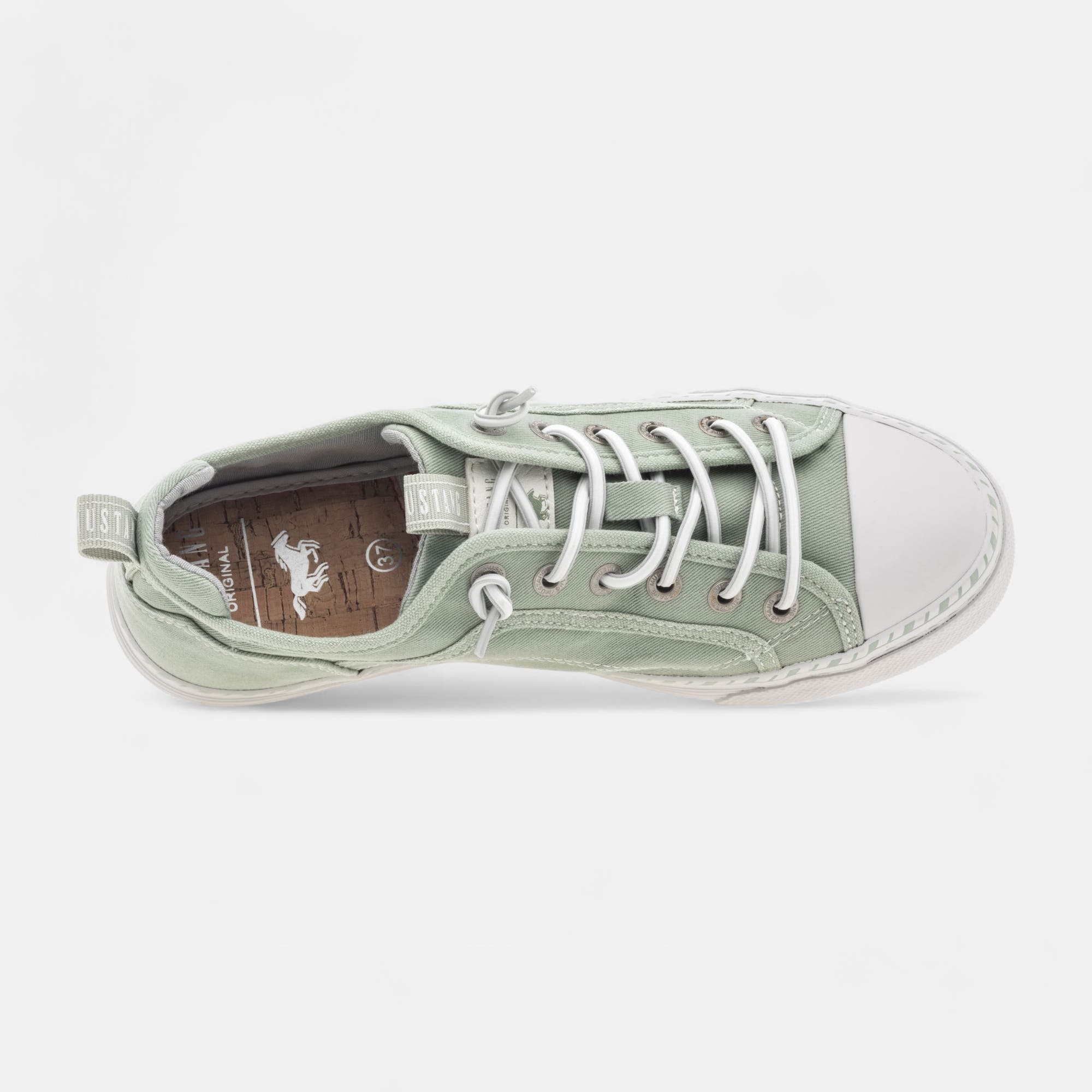 Baskets en toile Femme vert clair