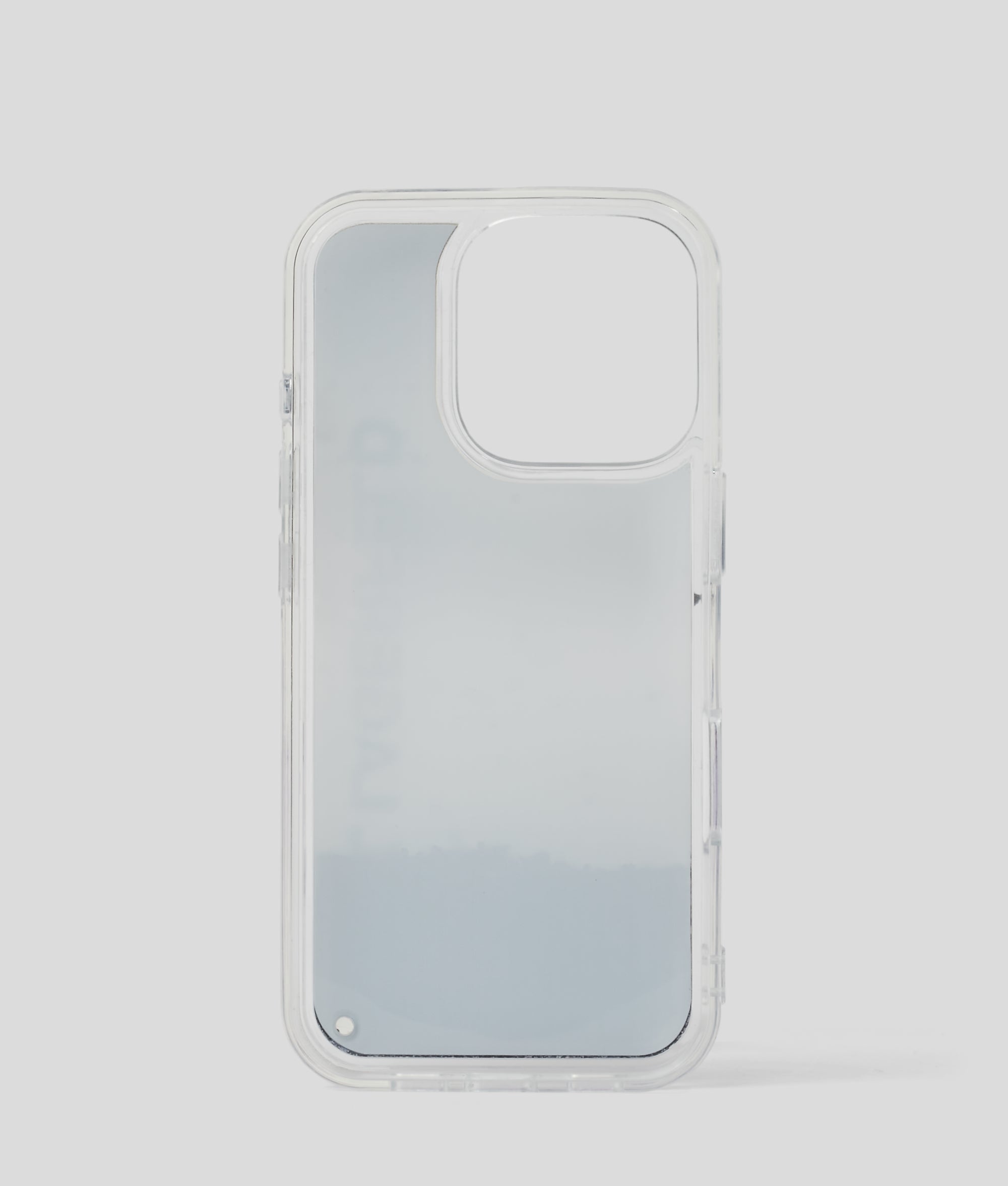 Logo hoesje met glitter voor iPhone 16 Pro