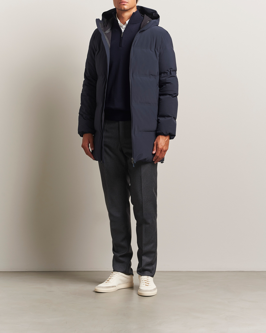 Herno Waterproof Stretch Down Parka Navy