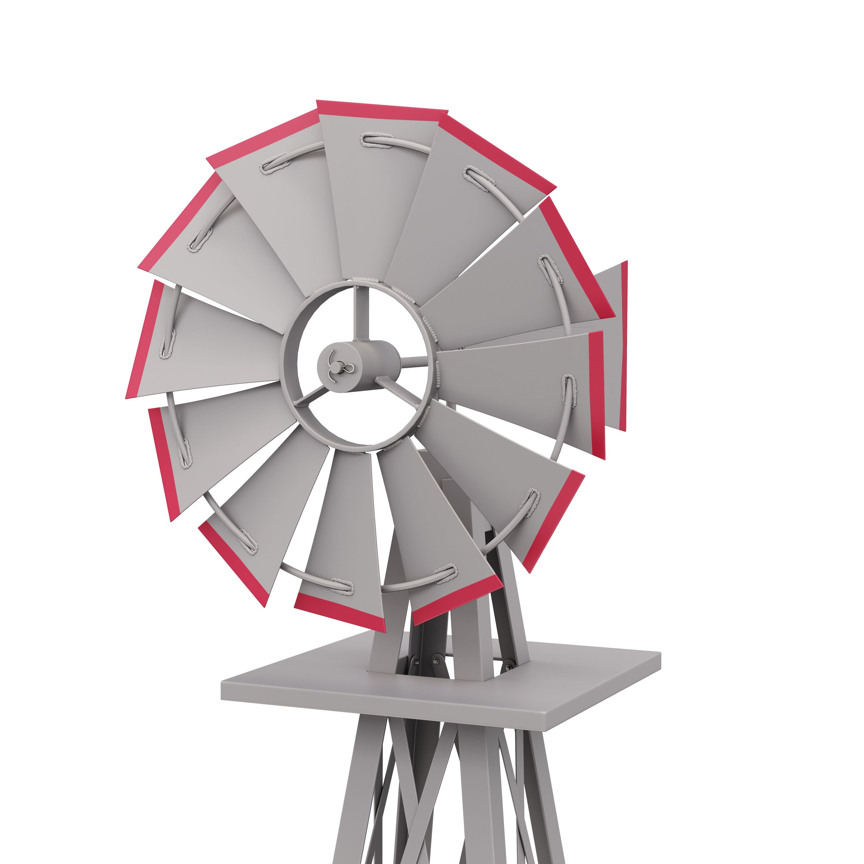 Windrad silber 125 cm