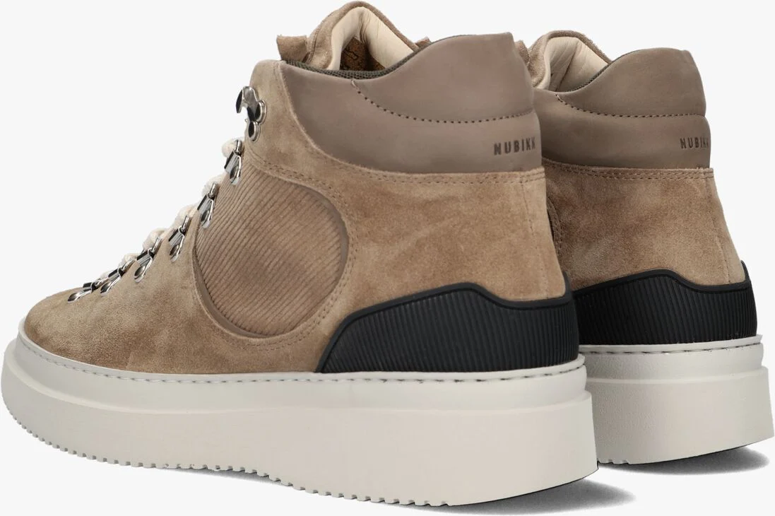 NUBIKK taupe nubikk hoge sneaker jonah aztec
