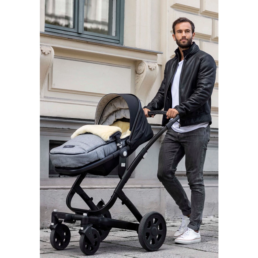Werner Christ Baby Lammfellfußsack FLIMS blu