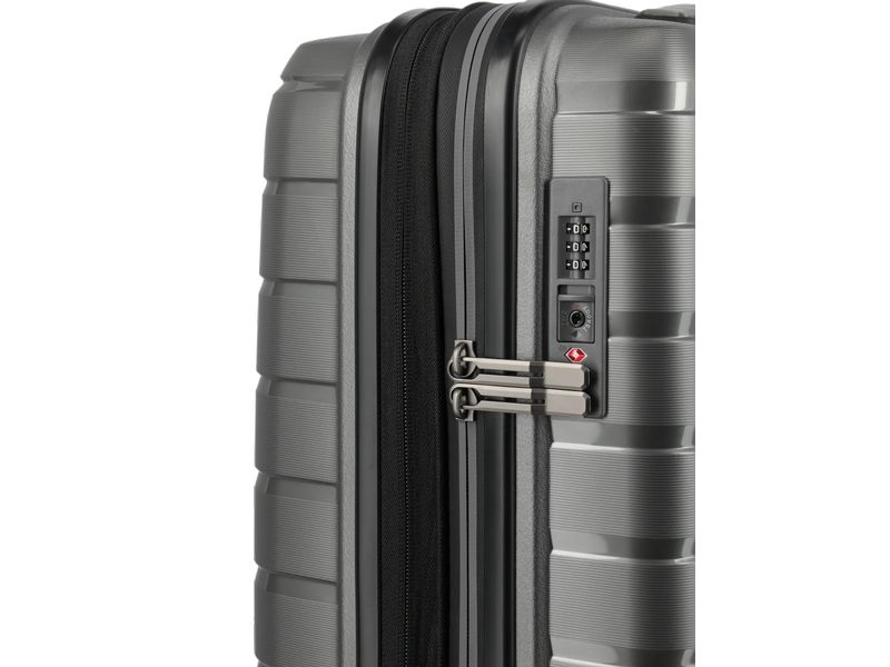 travelite Air Base Trolley S erweiterbar, Anthrazit Reisekoffer