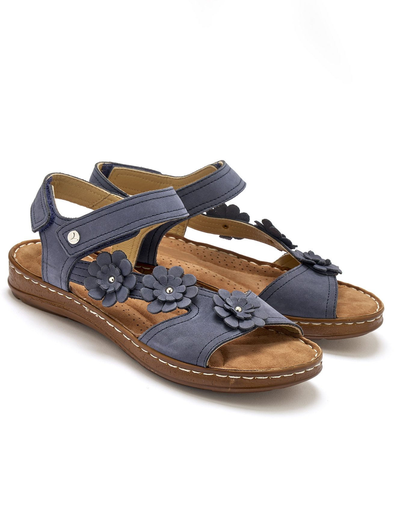 Sandales avec scratchs à la cheville
