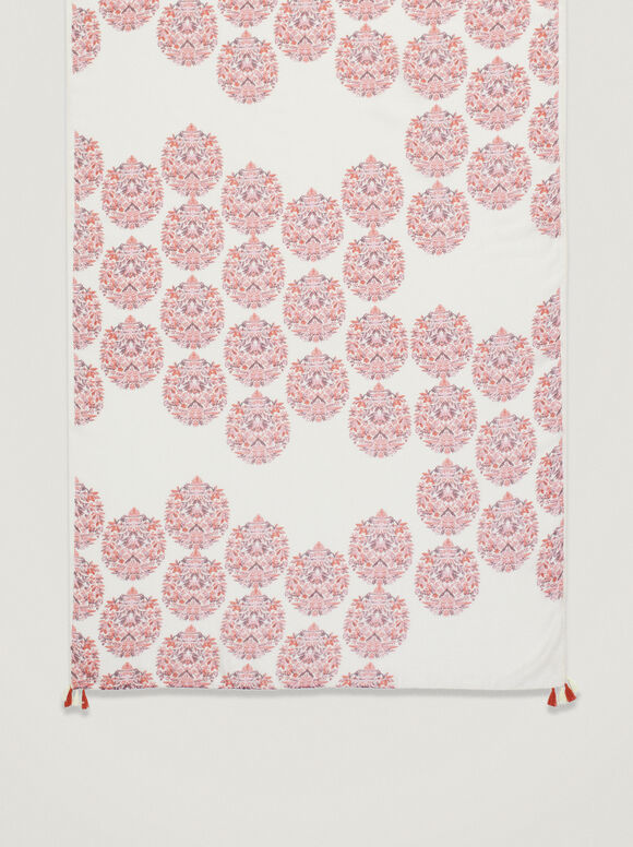 Lenço estampado - Rosa