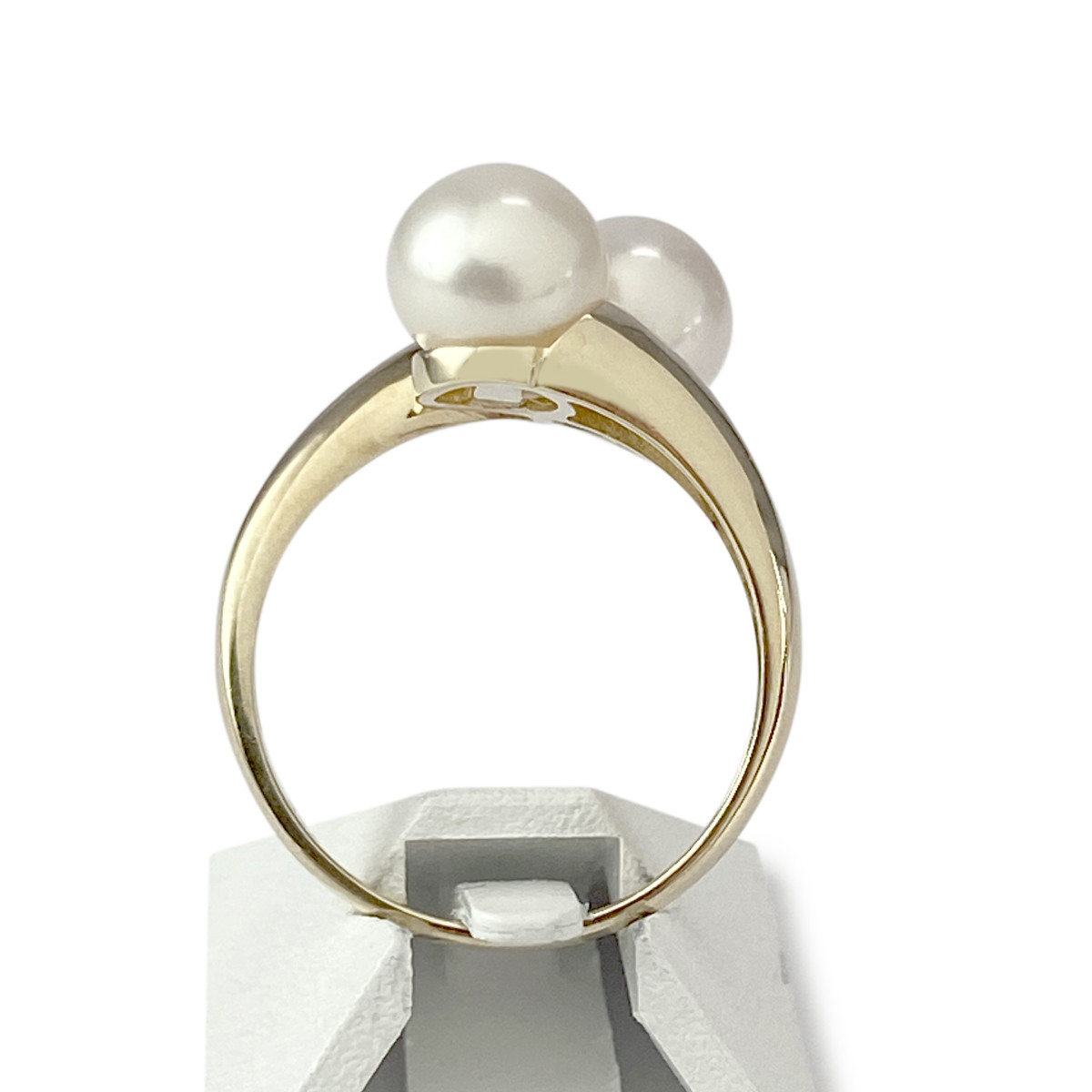 Bague d'occasion or 375 jaune perles de culture de Chine