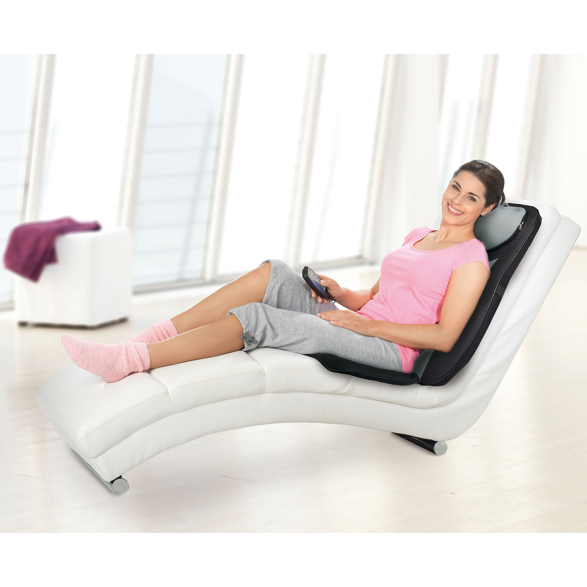 VITALMAXX Massagesitz 2272 - schwarz-grau - 4 Massagemodi