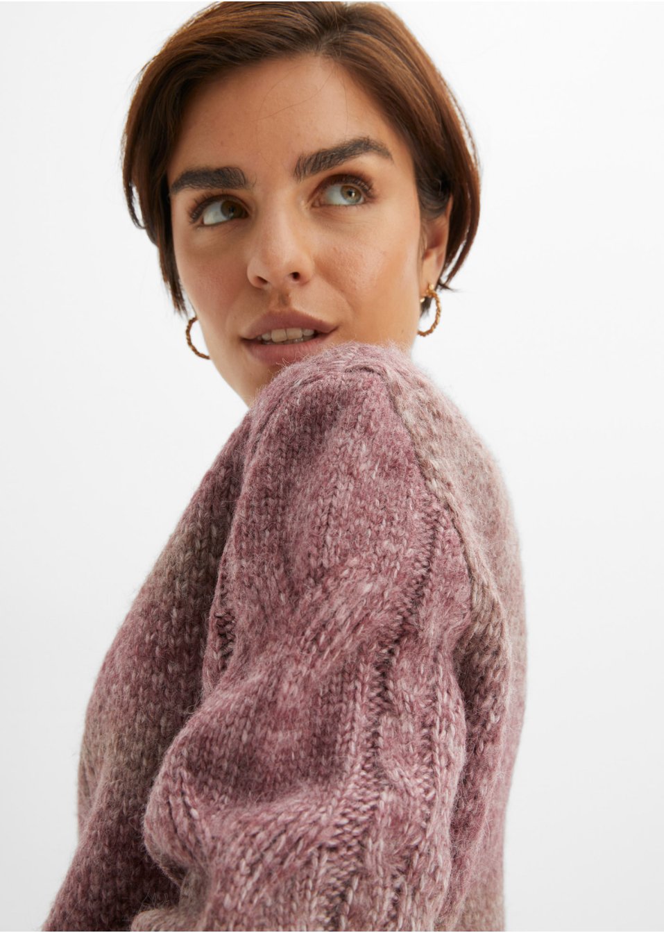 Pull avec effet chiné