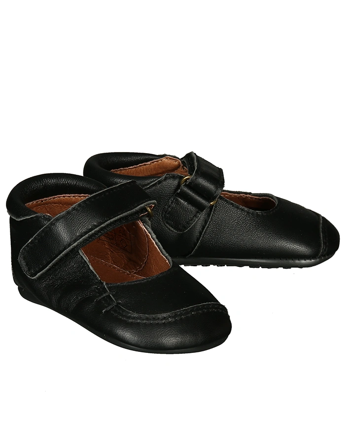 Hausschuhe BALLERINA VELCRO in black