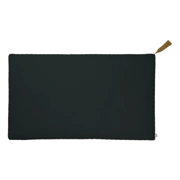 Numero 74 Coussin rectangulaire en coton bio | Dark Grey S021