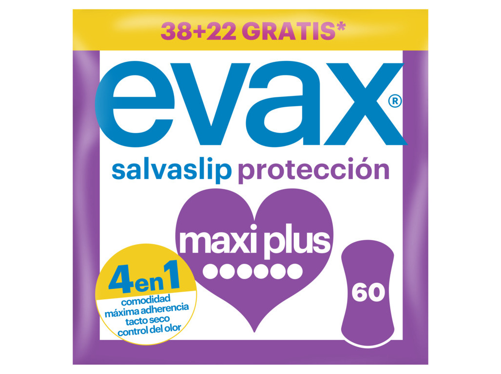 PENSOS EVAX SALVASLIP MAXI PLUS 60 UN