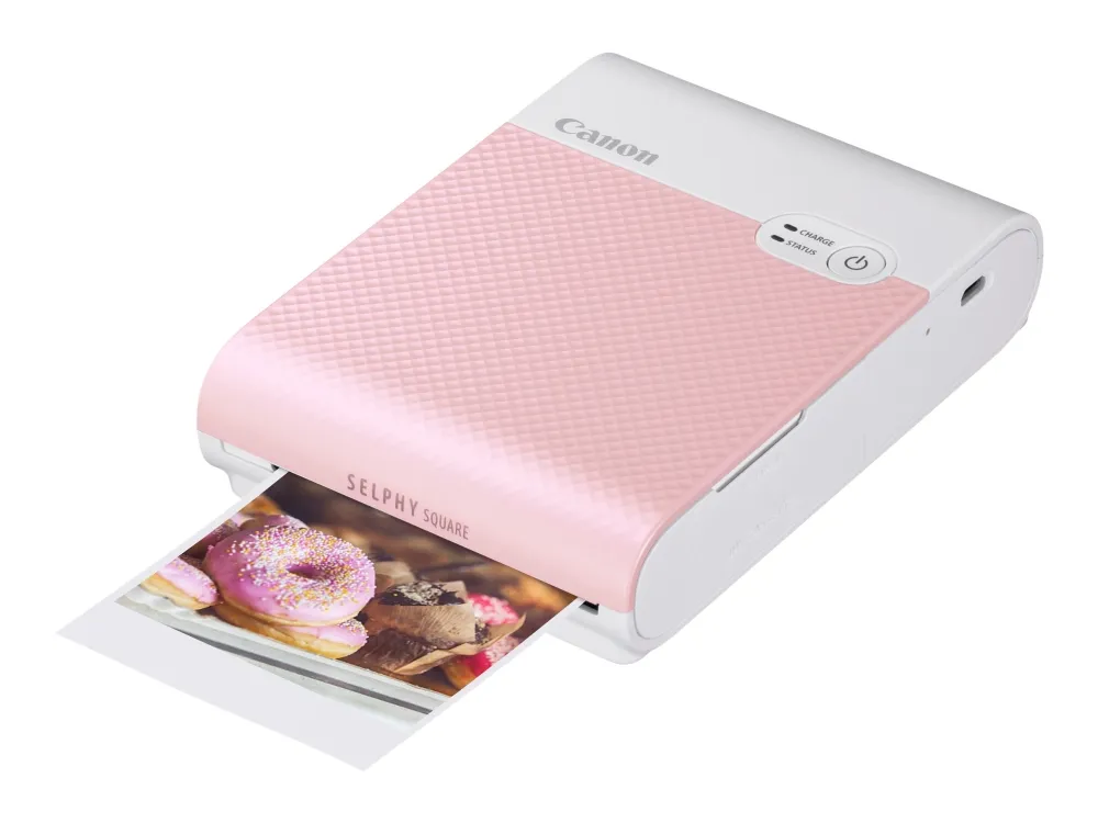 Canon SELPHY Square QX10 - Printer - farve - farvesublimering - 72 x 85 mm op til 0.7 min./side (farve) - Wi-Fi - pink