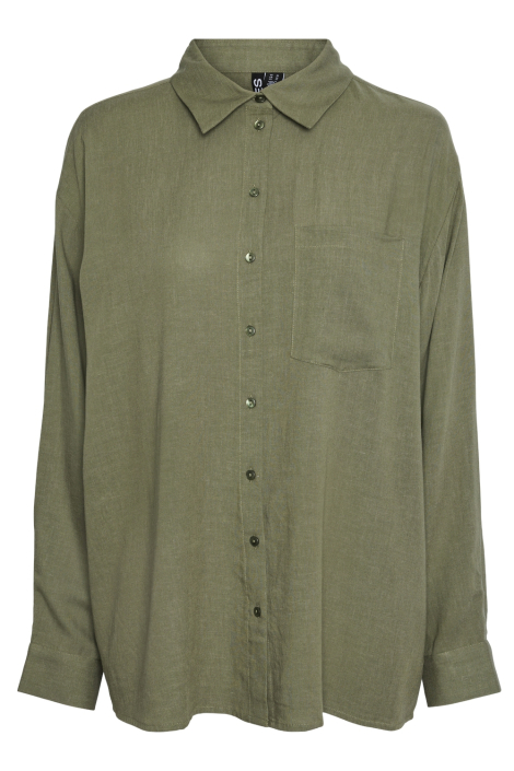 Pieces groene dames blouse