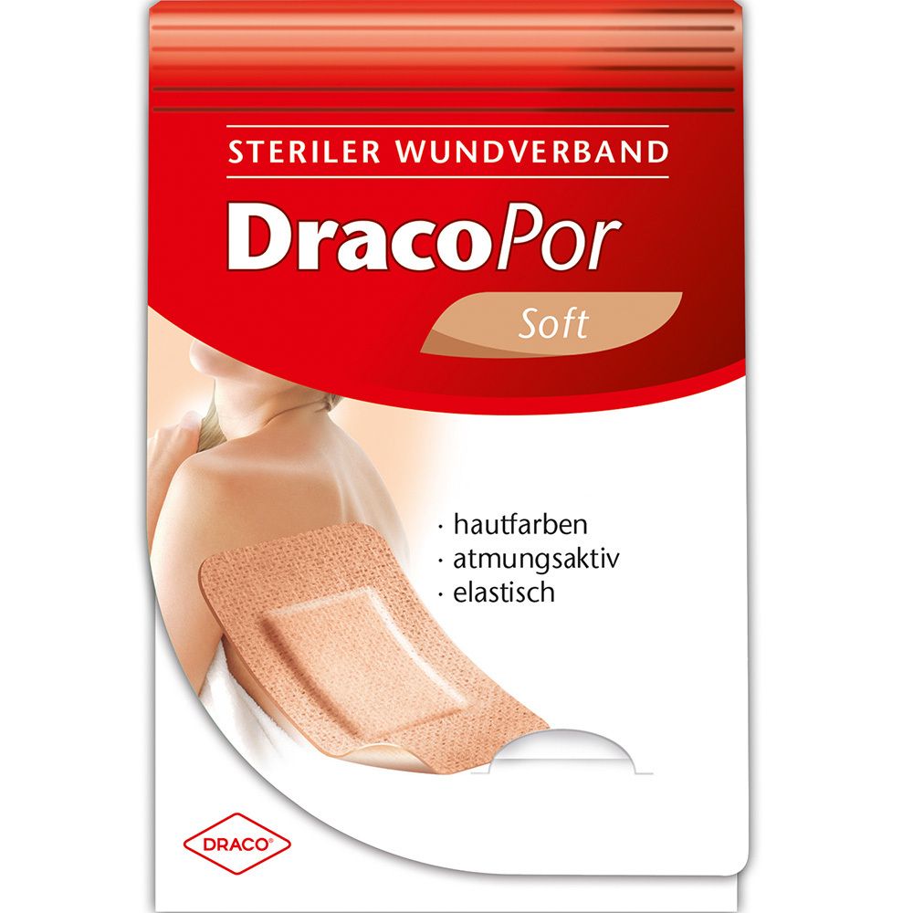 DracoPor Soft Wundverband hautfarben steril 8 x 10 cm
