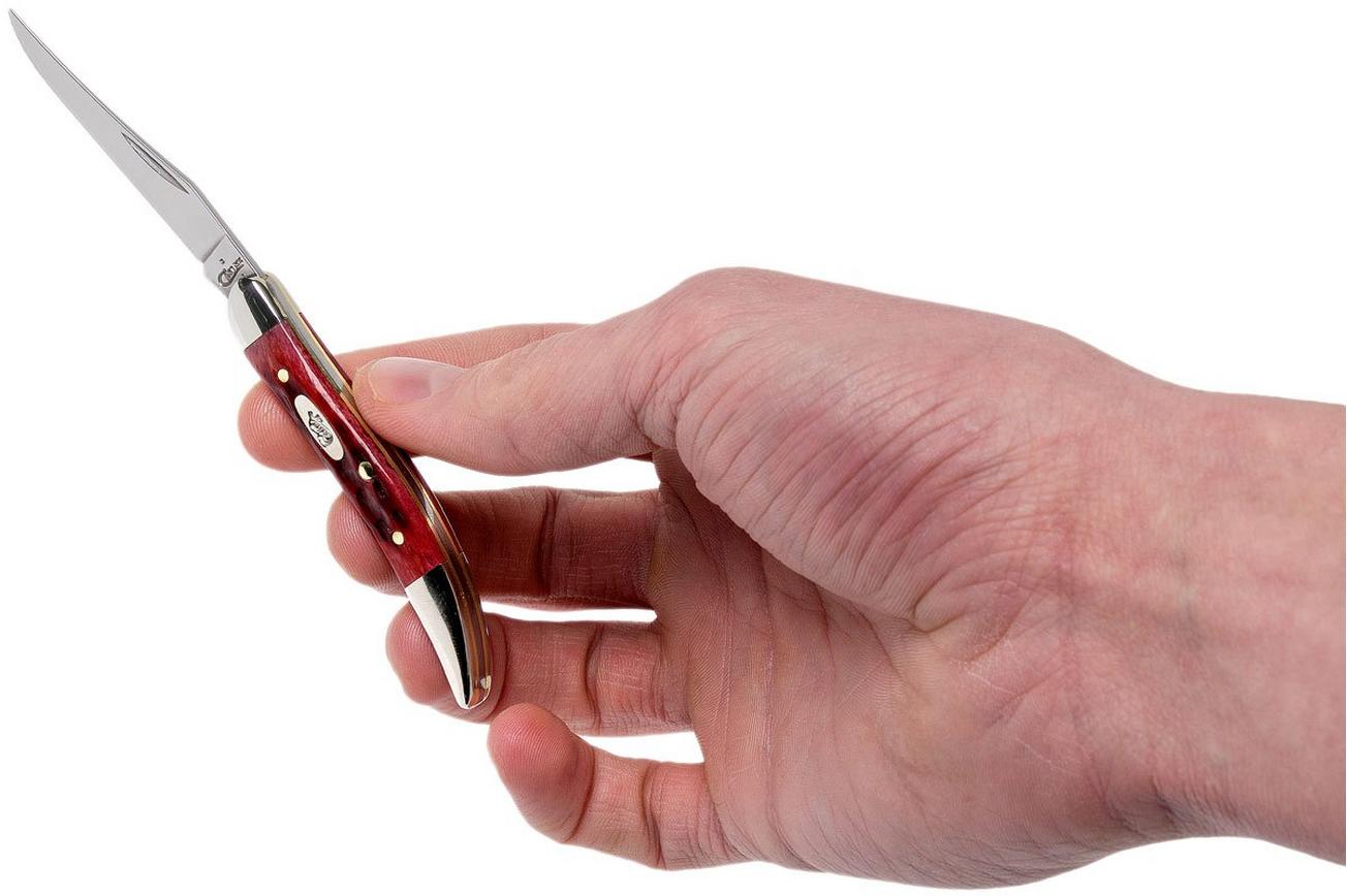 Case Small Texas Toothpick Pocket Worn Old Red Bone, 00792, 610096 SS zakmes