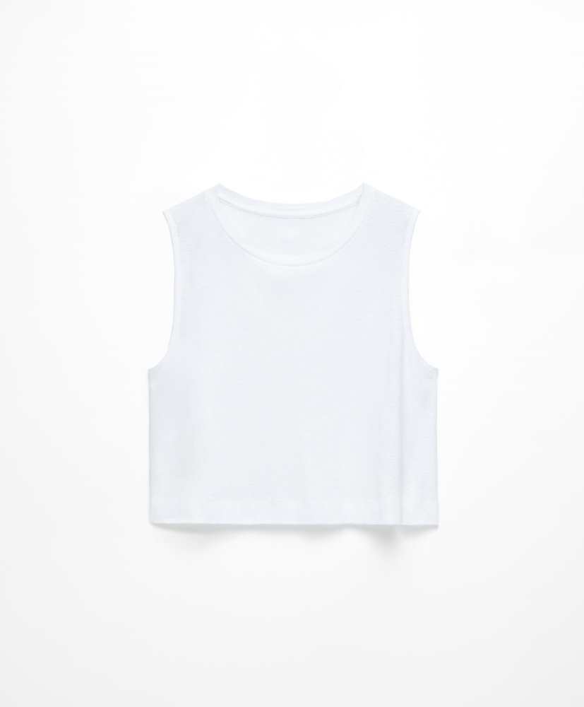 Camiseta de linho sem mangas